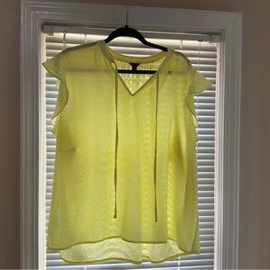 Ann Taylor yellow blouse; size XL